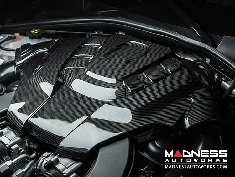 Alfa Romeo Giulia Engine Cover - Carbon Fiber - QV Version